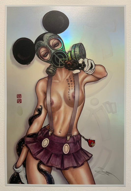 BANG BANG Limited Edition Holographic Print (Large Uncensored)