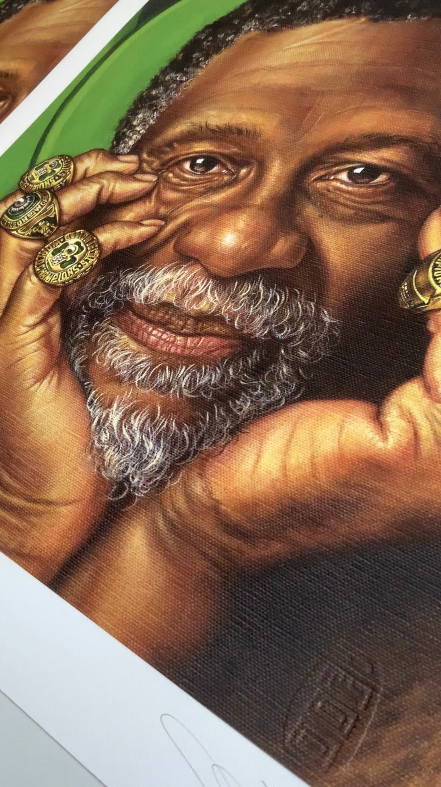 Bill Russell: The Real Lord Of The Rings Print