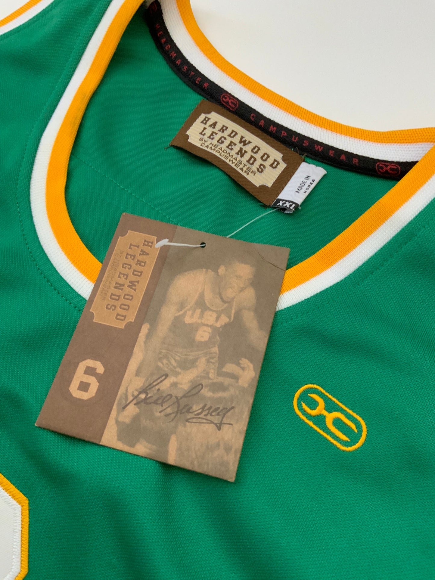 Bill Russell Vintage Collegiate Licensed USF 6 Jersey